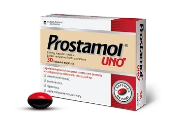 Opakowanie Prostamol UNO – 30 kapsułek (1 miesiąc terapii)
